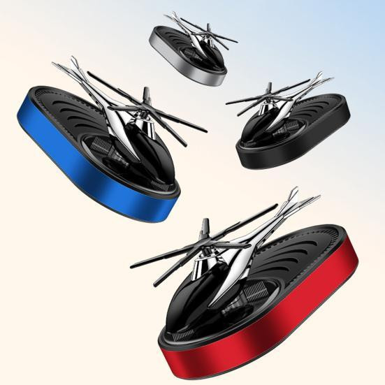 Ароматизатор автомобільний Вертоліт на сонячній батареї (Червоний) Київ - фото 2