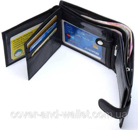 Стильный вместительный мужской портмоне из натуральной кожи ST Leather Киев - изображение 8