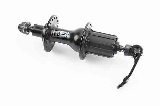 Втулка задня ROAD алюмінієва 14Gx32H під касету 8-11зв, V-brake, 2 пром-підшипники 6200 2RS, кріпл. ексцентрик, чорна FB-A285В Київ