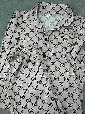 Дитяча піжамка із сатину шорти з сорочкою Пудровий р 134-140 Харків