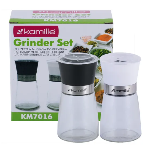 Набір млинків для спецій 2шт KAMILLE 7016 Житомир - изображение 3