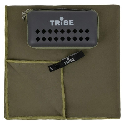 Туристичний рушник Tribe з мікрофібри в чохлі Pocket Towel 50х100 M Army-green (T-LC-0001-M-army-green) Вінниця - фото 1
