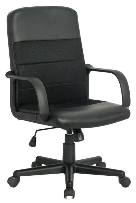 Офісне Крісло Керівника Richman Garri Пластик М1 Tilt Чорний Київ - фото 1
