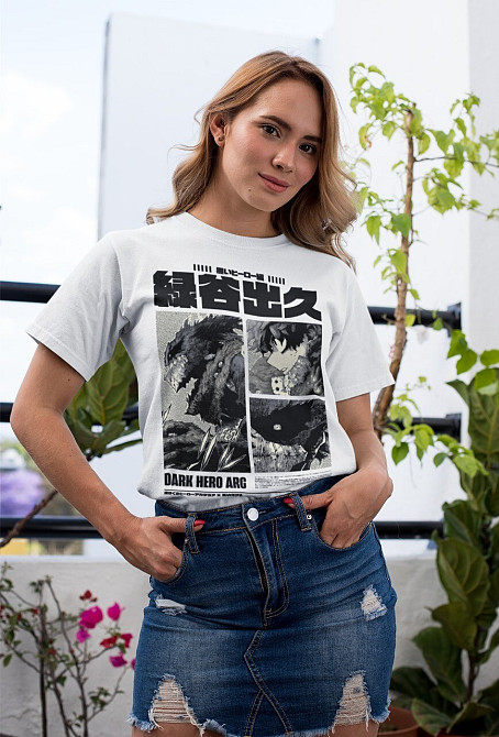 Футболка для мальчика аниме Моя геройская академия оверсайз (рост от 165 до 180 ) Черний AnimeJ0133m Днепр - изображение 2