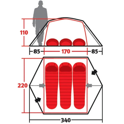 Палатка Wechsel Charger 3 TL Laurel Oak (231009) (DAS303106) Винница - изображение 9