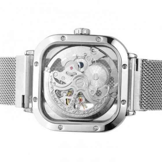 Годинник жіночий механічний наручний Forsining Eagle II (Сріблястий) Київ