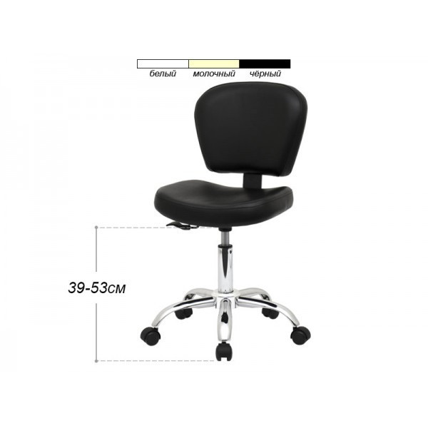 Стілець майстра зі спинкою на колесах Київ - фото 2