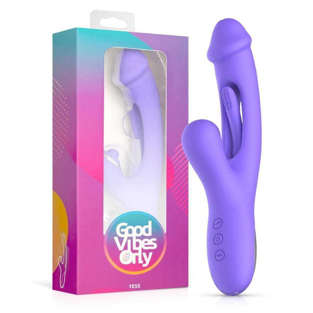 Вібратор-кролик Good Vibes Only - Tess Rabbit Vibrator with G-Spot Stimulator Sex Aura Київ - фото 8