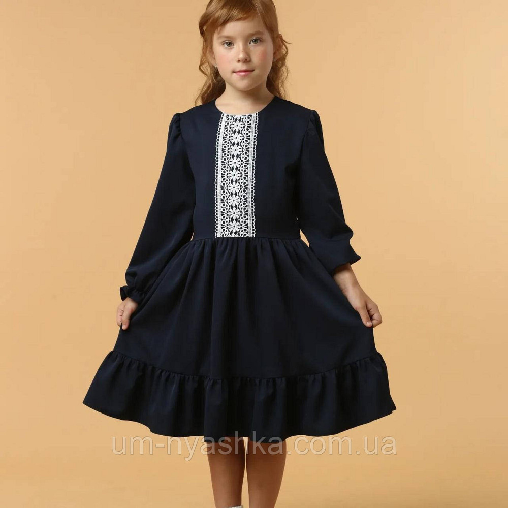 Красивое школьное платье с длинным рукавом 128-146 Кривой Рог - изображение 3