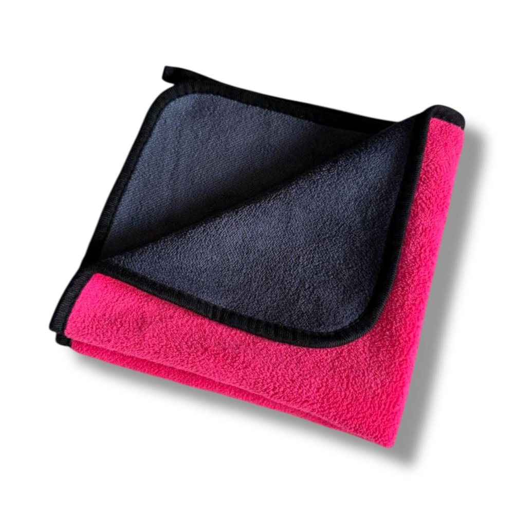 Серветка з мікрофібри De-Wash 40х40 см сіро-рожева для полірування кузова Чортків - фото 2