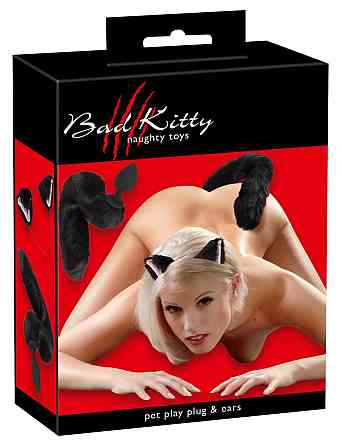 Анальная пробка и ушки - Bad Kitty Pet Play Plug & Ears Sex Aura Киев