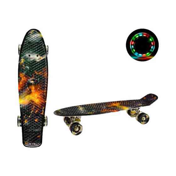 Скейт "Пенні борд"  SC20417 PU колеса зі світлом, 56 см Вінниця