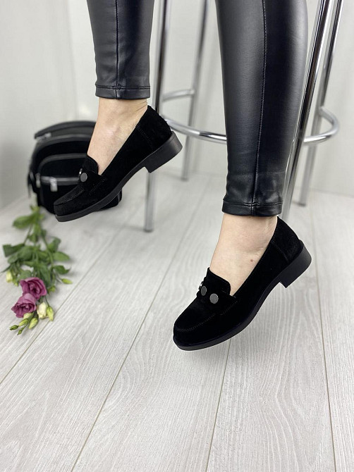 VIKTTORIO Туфлі жіночі VIKTTORIO ЖАЗИНА чорні (весна-осінь, замша натуральна) (2700) Коломия - фото 6