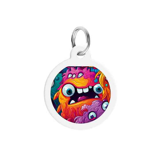 Адресник для собак и кошек металлический WAUDOG Smart ID с QR паспортом, рисунок 