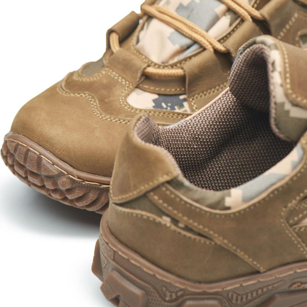 Чоловічі тактичні кросівки з натуральної шкіри та кордури колір-кайот Харків - фото 8