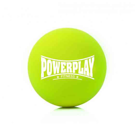 Масажний силіконовий м'яч PowerPlay PP-4354 Silicone Lacrosse Ball (6.3см.) Зелений Каменское