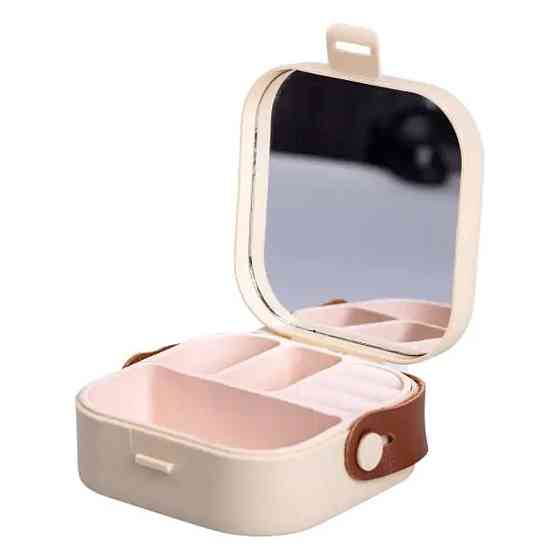 Yiwu Скринька для прикрас 9×9×3.8 см міні органайзер для ювелірних виробів HP-5-27BE Коломыя