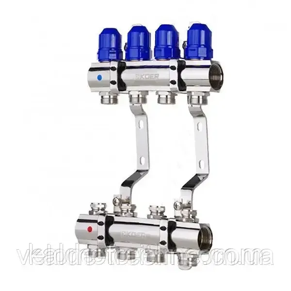 Коллектор для отопленя "Koer" на 4 контура Харків - фото 1