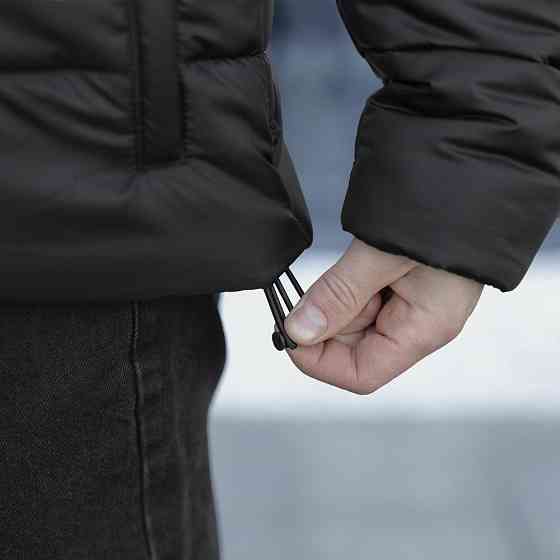 Чоловіча зимова куртка чорна Pobedov Bubble Gum Київ