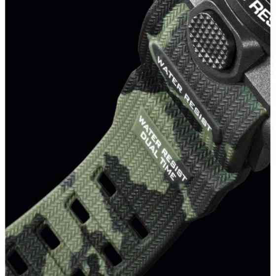 Водостійкий тактичний кварцовий годинник Smael Tank black Вінниця