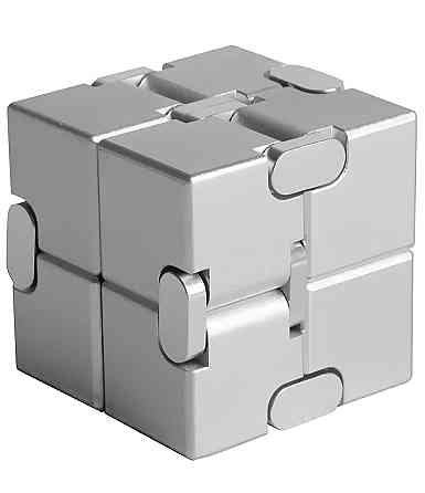 Нескінченний кубик RESTEQ, антистрес Infinity Cube 38 мм. Іграшка-антистрес з алюмінієвого сплаву Київ