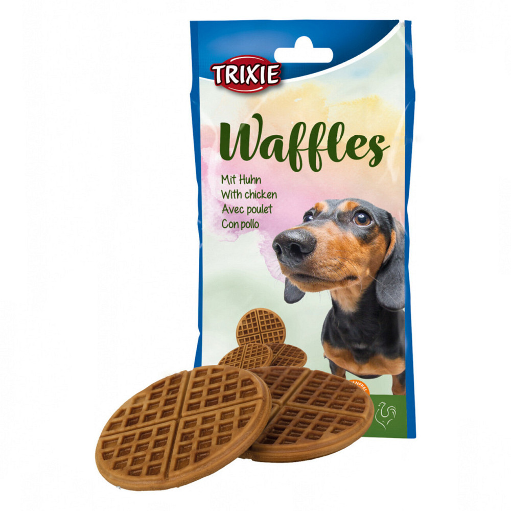 Ласощі для собак Trixie (TX-31628) Waffles вафлі для собак з куркою 100 г Вінниця - фото 2
