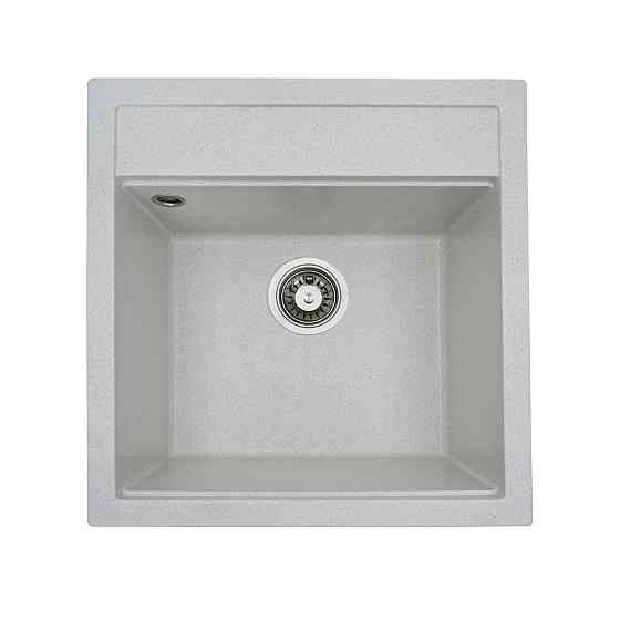 VALESO Гранітна мийка для кухні VALESO FIESTA 5149 матова Біла в крапку Коломия