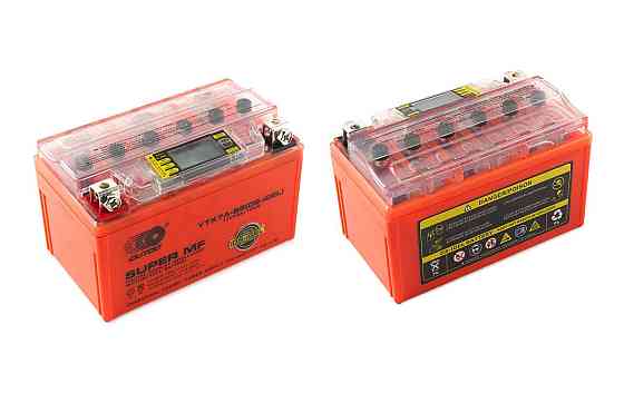 АКБ 12V 7А гелевий (150x85x95, жовтогарячий, з індикатором заряду, вольтметром) Мукачево