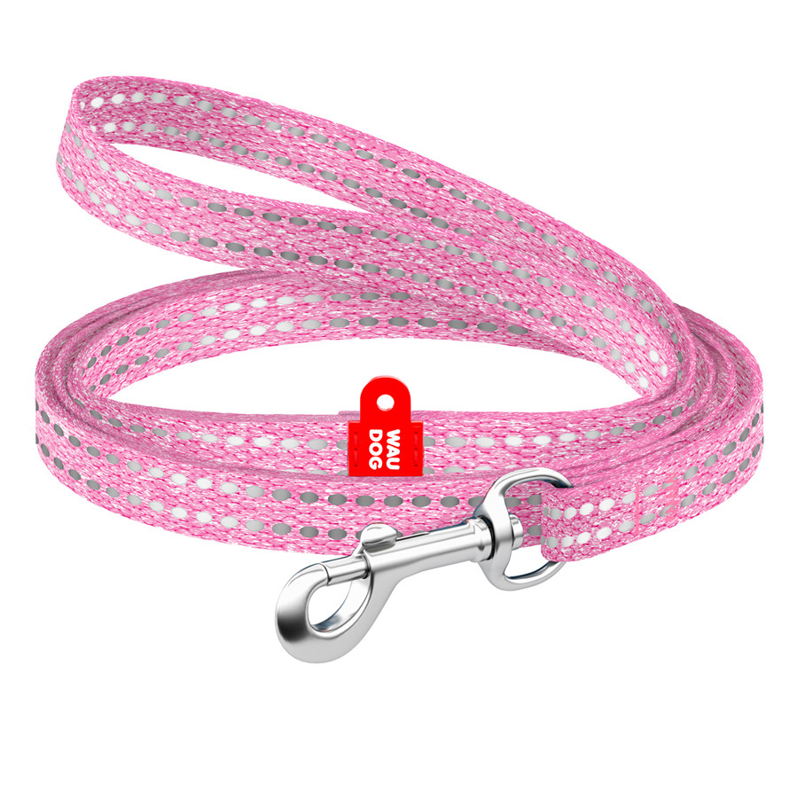 Повідець для котів та дрібних порід собак з відновленої бавовни WAUDOG Re-cotton світловідбиваю Коломия - фото 3