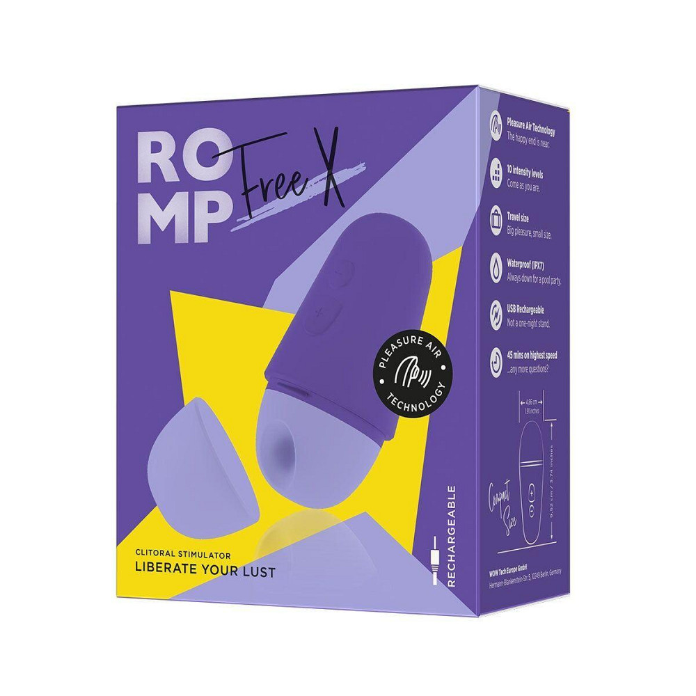 Вакуумный клиторальный стимулятор Romp Free X Sex Aura Киев - изображение 8