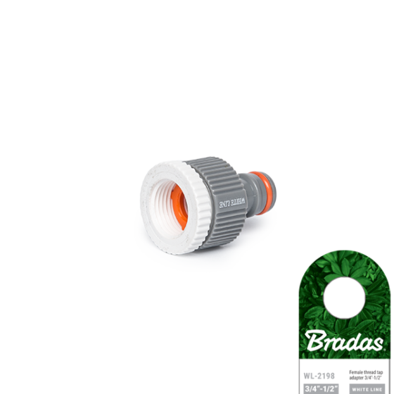 Адаптер редукційний на кран із внутрішньою різьбою 1/2" / 3/4", WHITE LINE, WL-2198 Київ