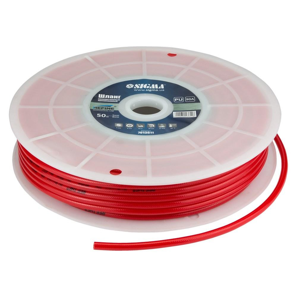 Шланг в бухте полиуретановый (PU) армированный 50м 5.0×8мм REFINE (7013611) Ровно - изображение 2