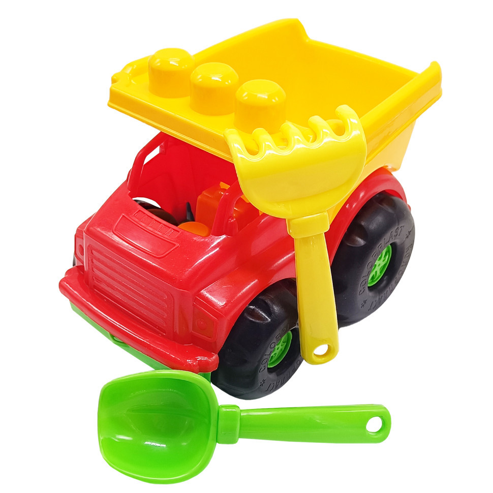 Дитячий пісочний набір "Самосвал Тотоша №1" 0169 Червоно-жовтий Вінниця - фото 1