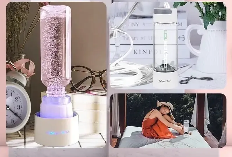 Генератор водородной воды Hanka на 380 мл с ингалятором и DuPont американской мембраной чёрная Днепр - изображение 10