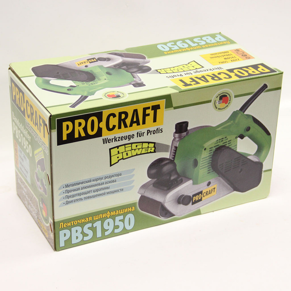 Стрічкова шліфмашина Procraft PBS-1950 – 1950 Вт, німецька якість, гарантія 36 міс Львів - фото 8
