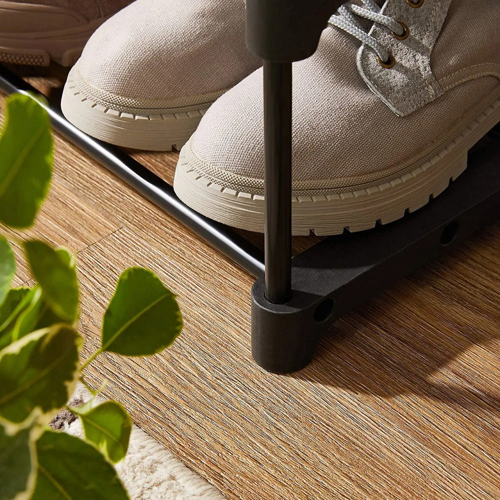 Модульна поличка для взуття, чорний органайзер на 4 полички для прихожої 85x72x28 см Чорна Кам'янець-Подільський - фото 6