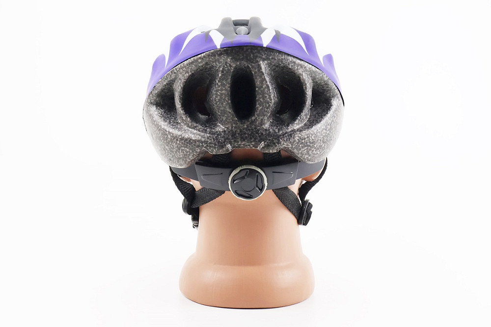 Шолом велосипедний L (54-62 см) знімний козирок, 16 вент. отворів, чорно-біло-синій Київ - фото 2