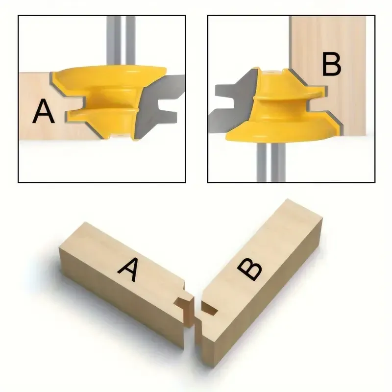 Фреза пазошиповая 38 мм с хвостовиком 8 мм для углового линейного сращивания древесины точная и надежная Киев - изображение 1