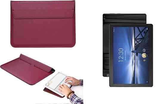 Чохол-конверт VitoCase для Lenovo Tab P10 TB-X705F, з функцією підставки для планшета Бордовий Київ