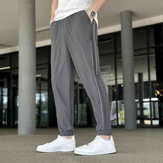 Мужские легкие джогеры из софта темно-серые Pobedov Weekend Киев