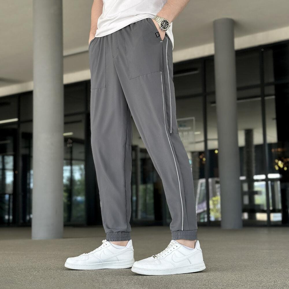 Мужские легкие джогеры из софта темно-серые Pobedov Weekend Киев - изображение 3