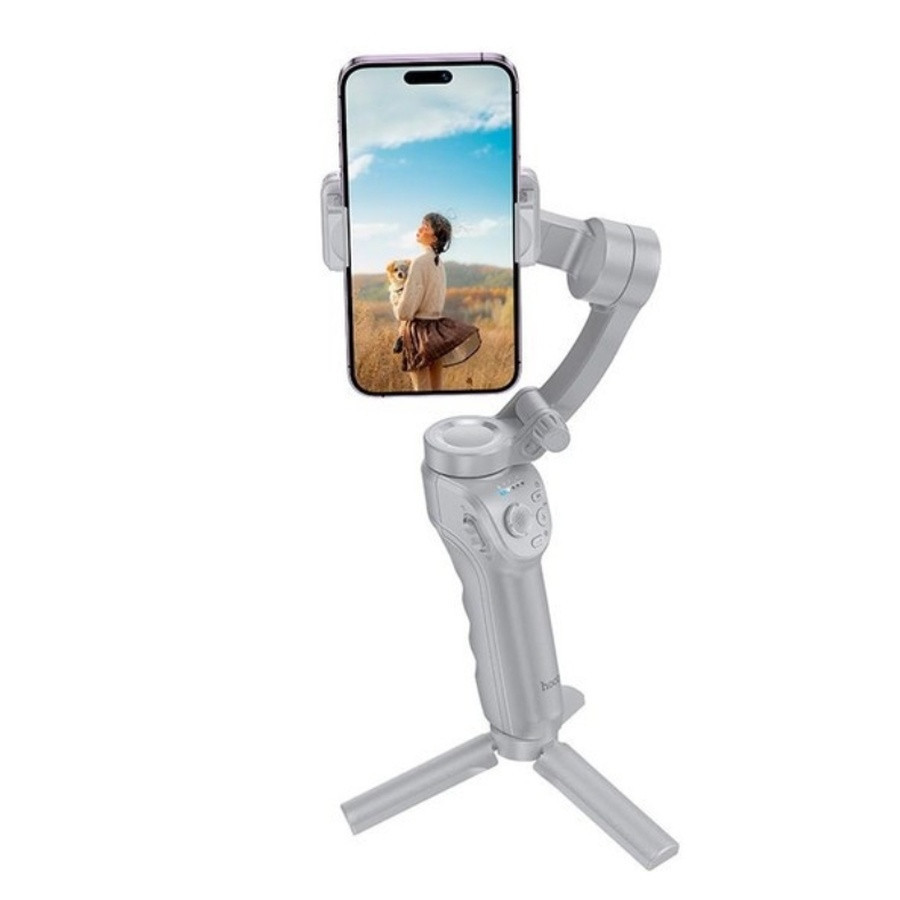 Триосьовий стабілізатор HOCO K24 Support 3-axis smart gimbal Gray Одеса - фото 3