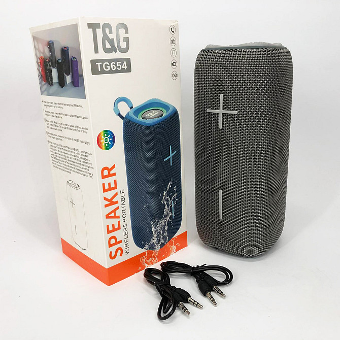 Мощная колонка блютуз с подсветкой, Колонка с функцией зарядки Bluetooth для хорошей музыки GO-16 Львов - изображение 7