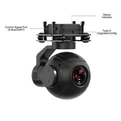 Запчасть для дрона SIYI 2K 4MP QHD 30X Hybrid Zoom Gimbal Camera with 2560x1440 HDR Night Vision 3-Axis Stabilizer Light (ZR10) Вінниця - фото 3