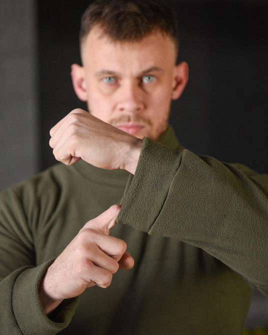 Гольф флисовый олива ВТ4790 Одесса - изображение 4