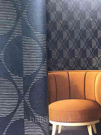 Шпалери флізелінові AS Creation Pop style 37478-1 геометрія фігури коло ромби чорний білий Київ