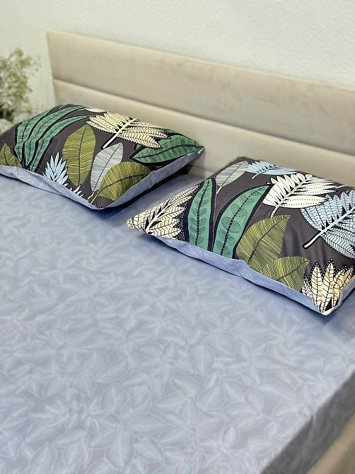 Ecotton Комплект постільної білизни Ecotton полуторний 150х215 см Папороть зелений (21201АВ) Київ - фото 3