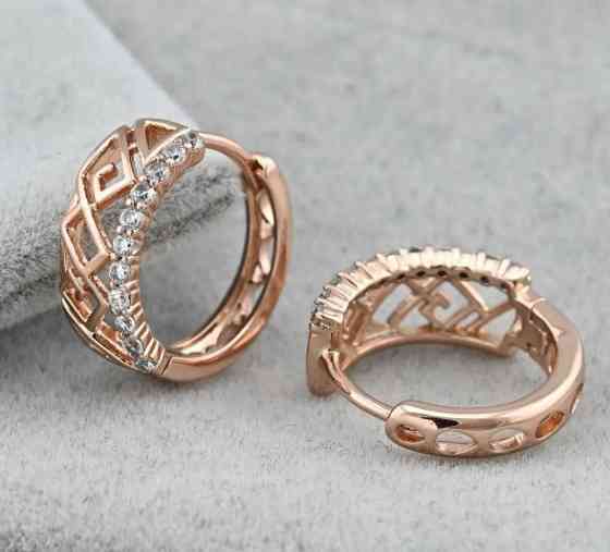 Серьги Xuping 36436, размер 16*7мм, позолота РО Киев