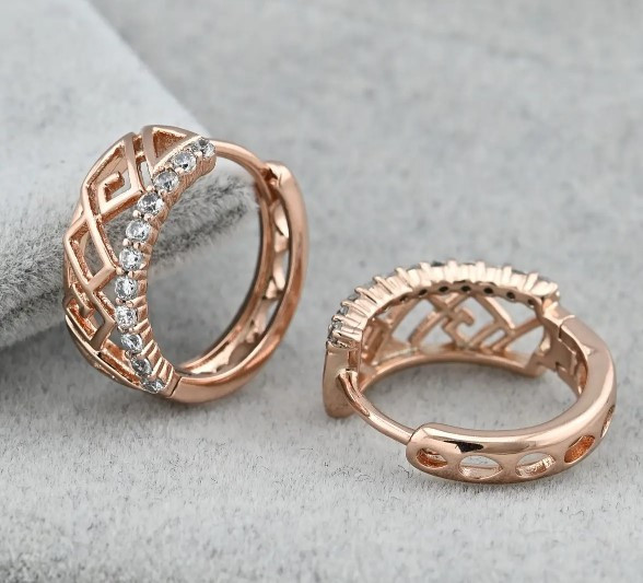 Серьги Xuping 36436, размер 16*7мм, позолота РО Киев - изображение 4