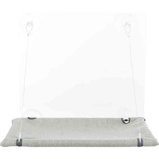 Лежак Trixie для вікна з кріпленнями велюр 50 х 30 см сірий Київ